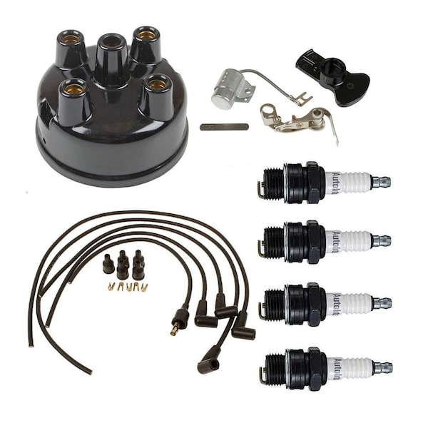 Aic Replacement Parts Complete Tune Up Kit Fits Case VA VAC VAI VAO 200B 300B 400B 500B Tractors R7033-SPARKPLUGS-WIRES-1500831M91 - main